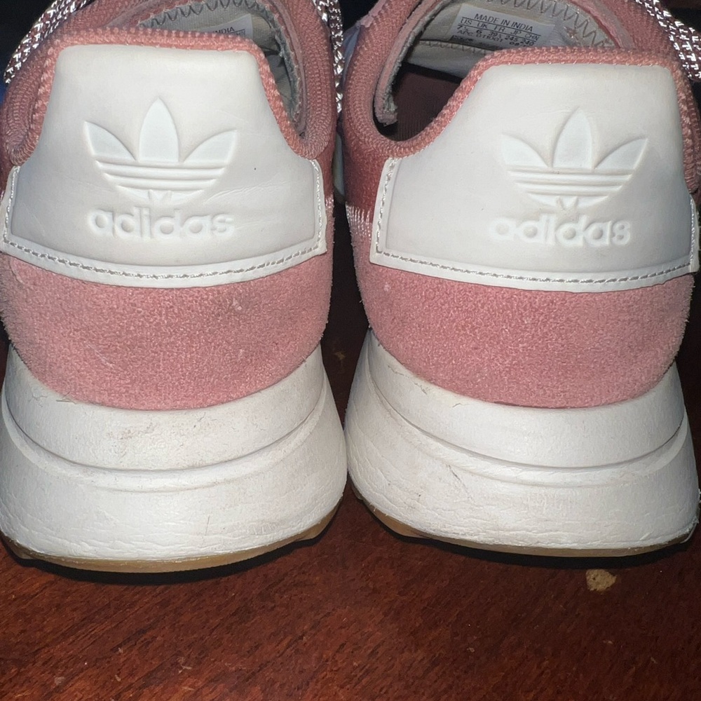 Adidas Women's Pink and White Sneakers 7.5 - Picture 5 of 6